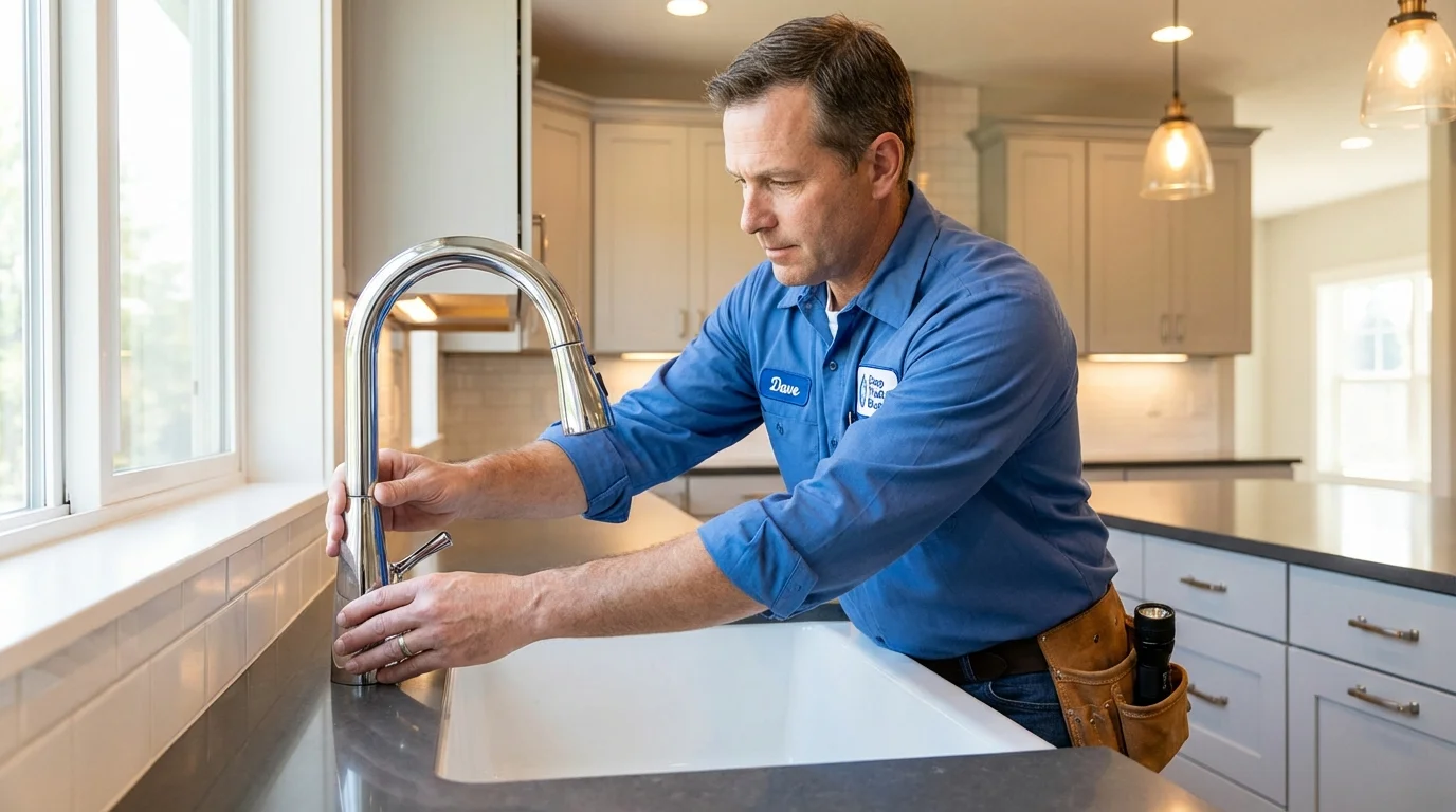 Kitchen faucet installation by Johns Plumbing LLC in Clever