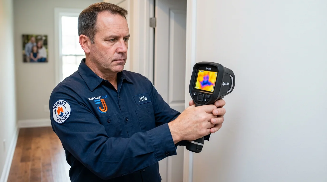 Thermal imaging leak detection by Johns Plumbing LLC in Clever